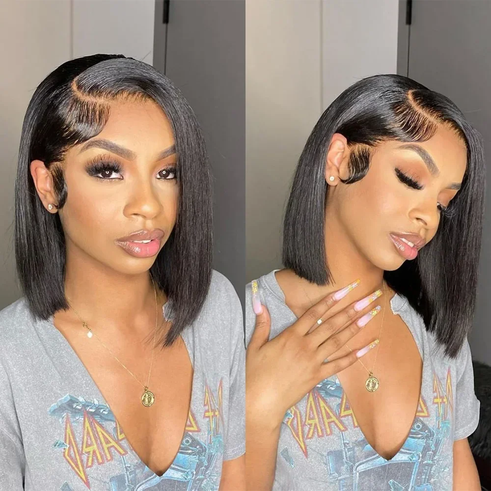 2026 NEW Bob Wig Frontal Lace  - Glueless Wear And Go Human Hair Wig 评论和价格