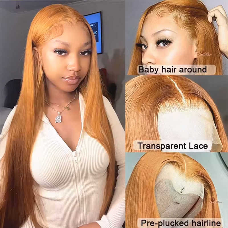 36 Inch 180-220% Density Strai - Hd Lace Frontal Wig Human Hair Pre Plucked 评论和价格