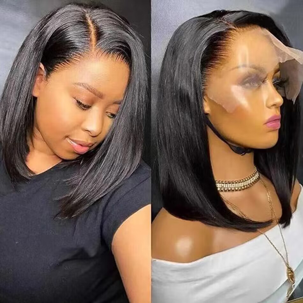 200% Density Bob Wig Human Hai - Glueless Wear And Go Human Hair Wig 评论和价格