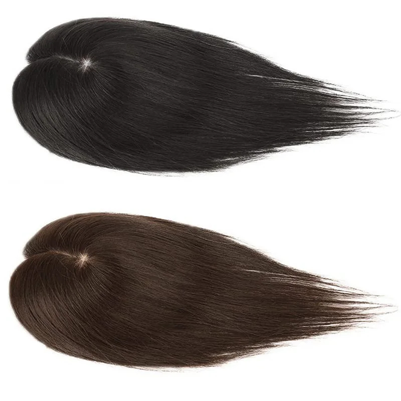 Silk Base Top Women Topper Cli - Seamless Clip In Hair Extensions Human Hair 评论和价格
