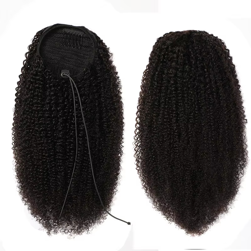 Drawsting Ponytail Extension H - Seamless Clip In Hair Extensions Human Hair 评论和价格