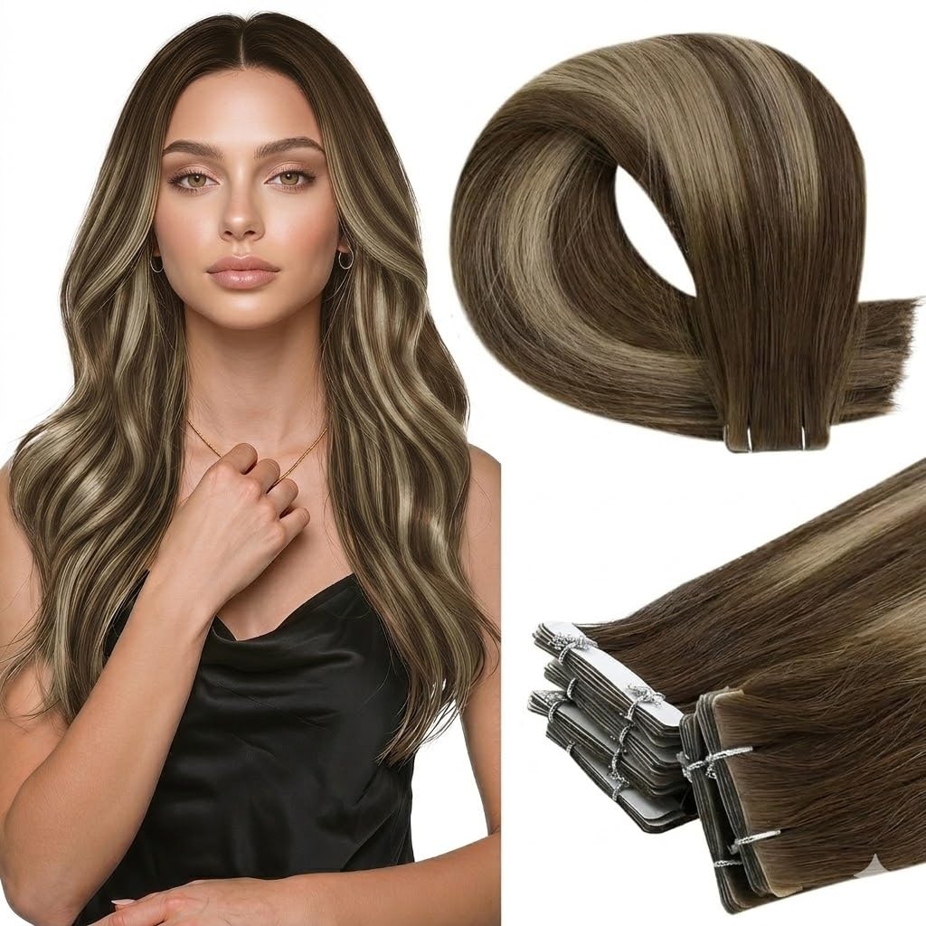 Full Shine Virgin Injection Ta - Invisible Tape In Extensions Real Hair 评论和价格