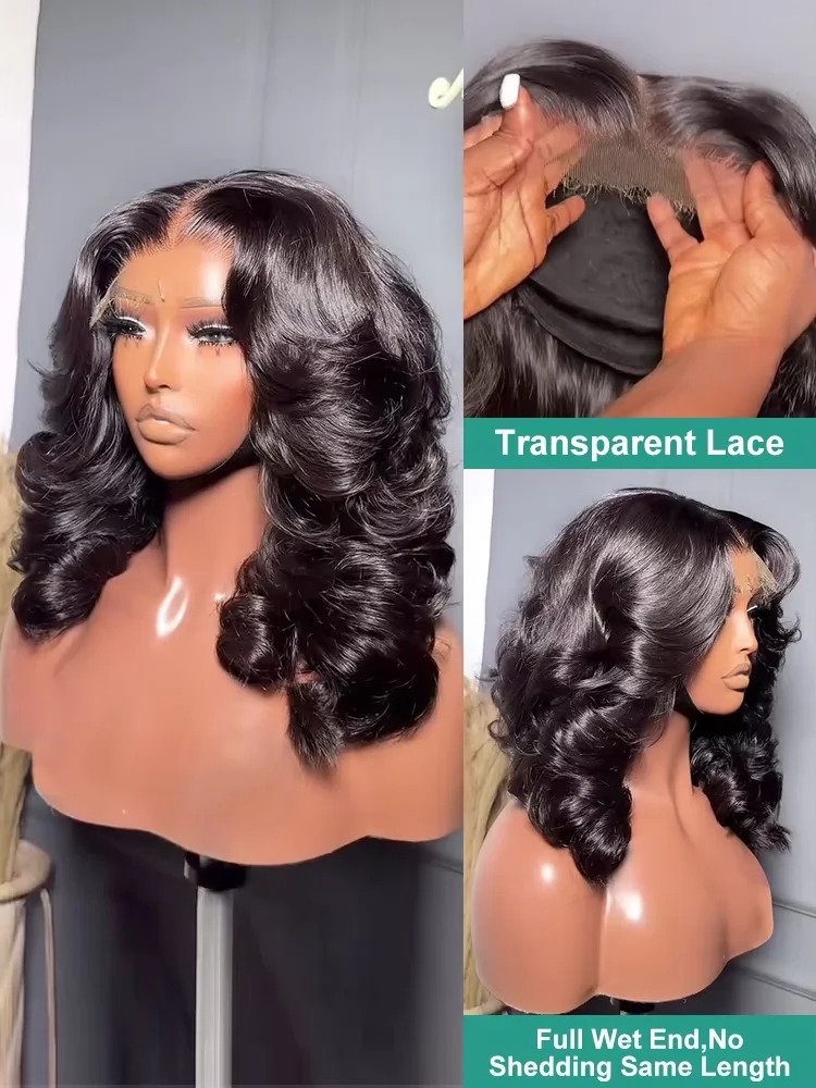 Body Wave Bob Wig Human Hair 1 - Glueless Wear And Go Human Hair Wig 评论和价格
