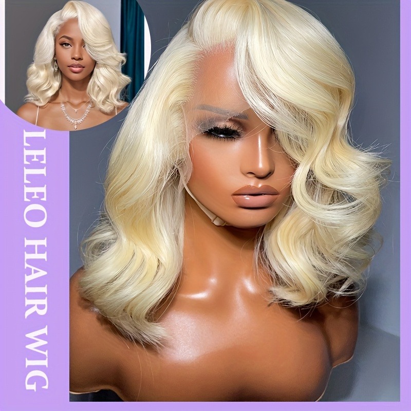 613 Lace Front Wig Human Hair  - 613 Blonde Body Wave Lace Front Wig 评论和价格