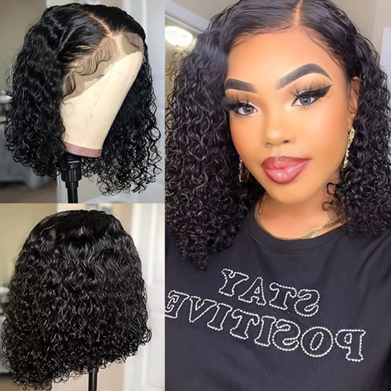 Deep Wave Wigs Human Hair 180  - Glueless Wear And Go Human Hair Wig 评论和价格