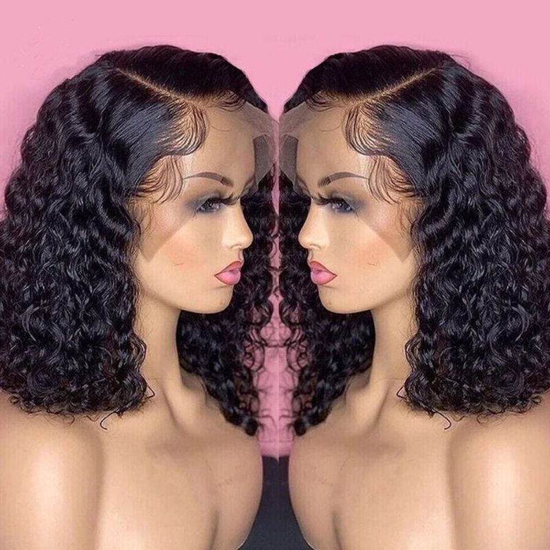 Deep Wave Wigs Human Hair 180  - Glueless Wear And Go Human Hair Wig 评论和价格